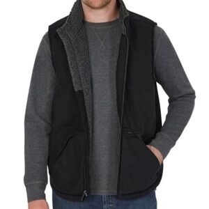 NWT Lee The Workwear Vest Sherpa Lined Durable Canvas | XL